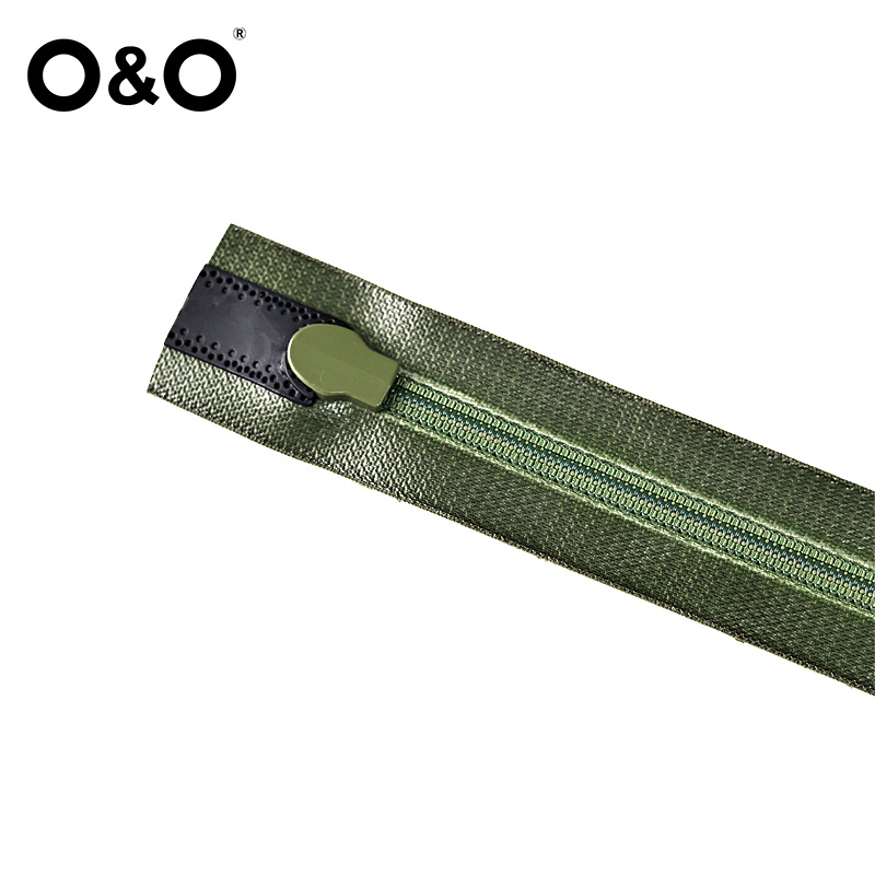 Airtight zipper with close end Type A Green