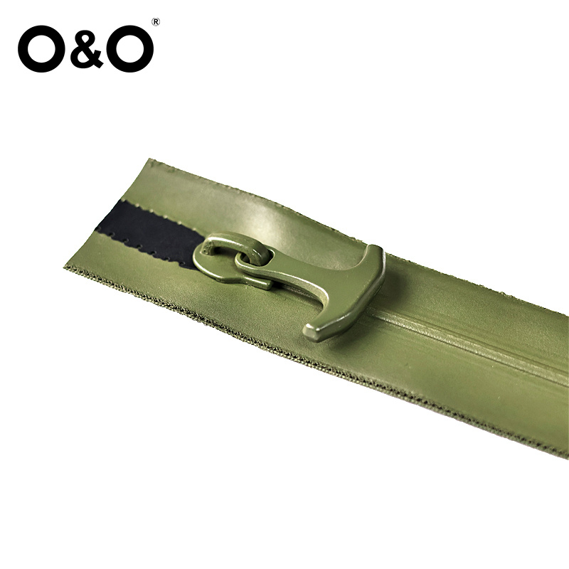 Airtight zipper with close end Type A Green