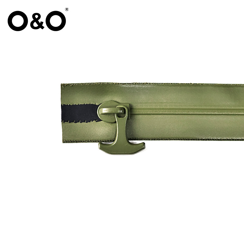 Airtight zipper with close end Type A Green