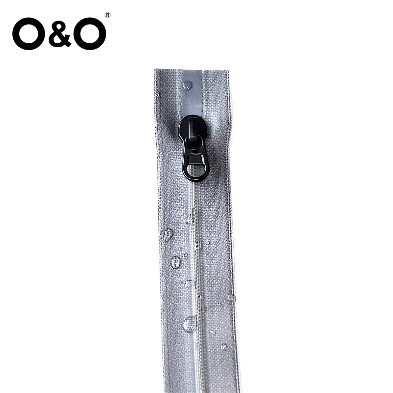 Airtight zipper with close end Type A Grey