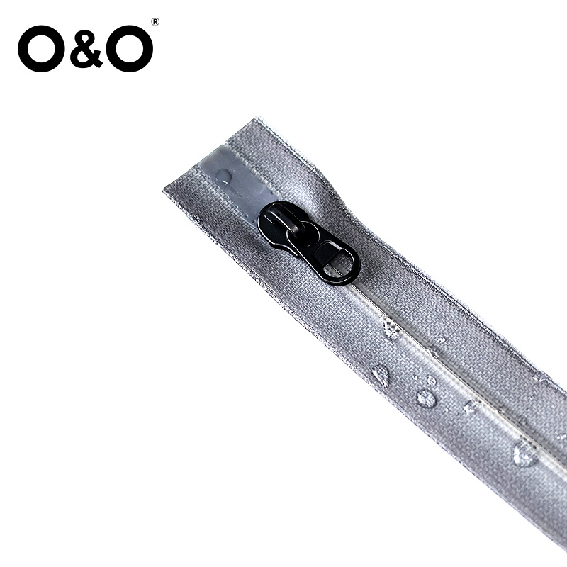 Airtight zipper with close end Type A Grey