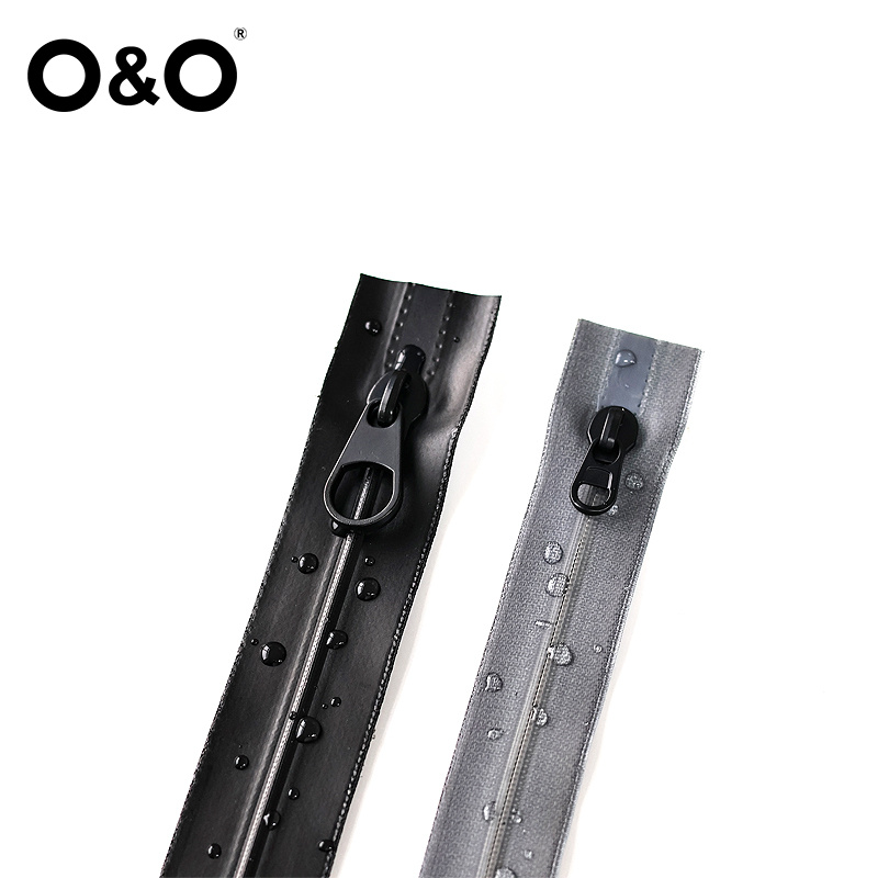 Airtight zipper with close end Type A Grey