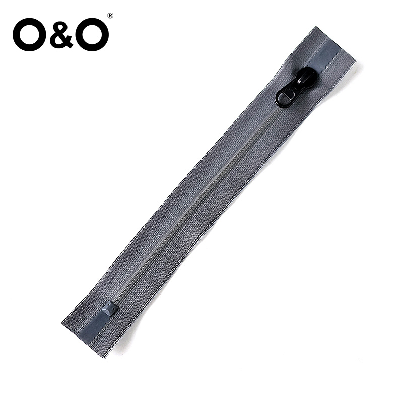 Airtight zipper with close end Type A Grey
