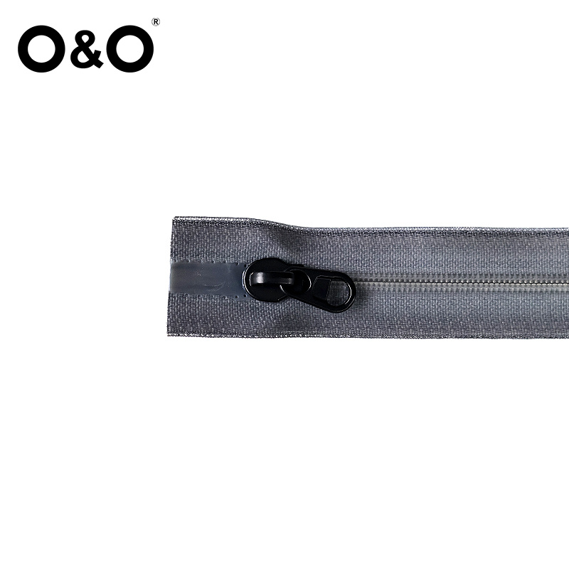 Airtight zipper with close end Type A Grey
