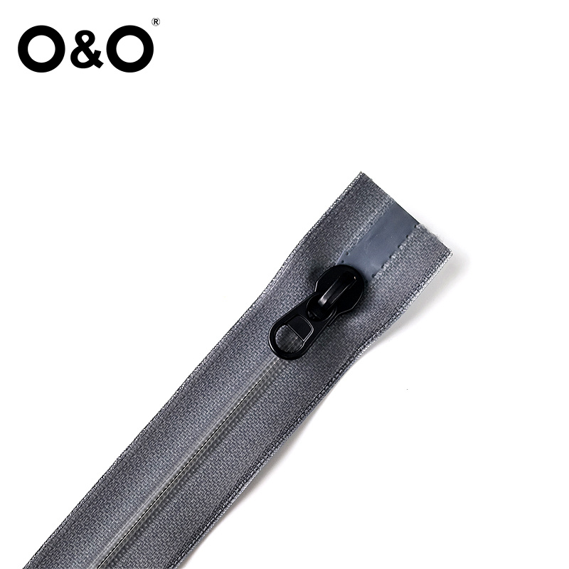 Airtight zipper with close end Type A Grey