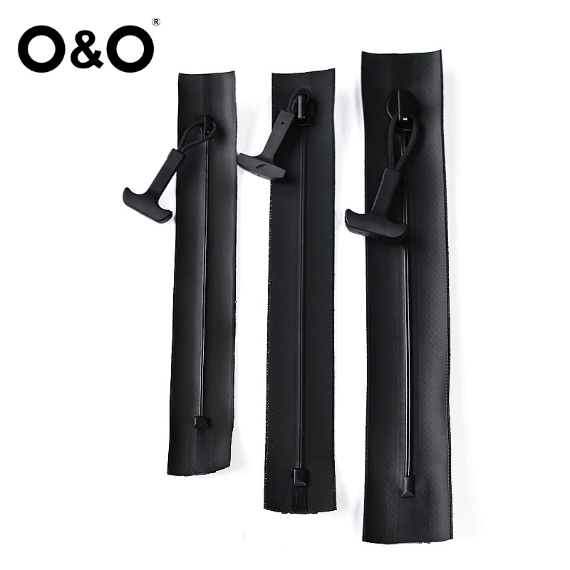 Airtight zipper with close end Type B Black