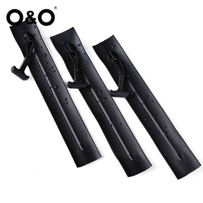 Airtight zipper with close end Type B Black