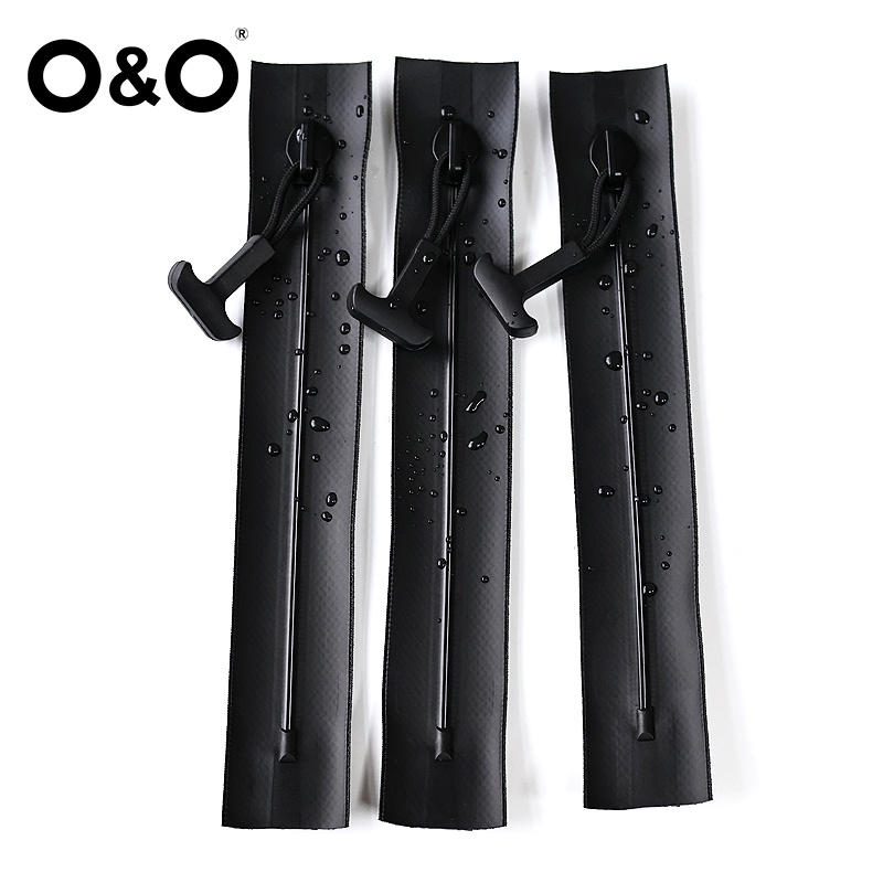 Airtight zipper with close end Type B Black