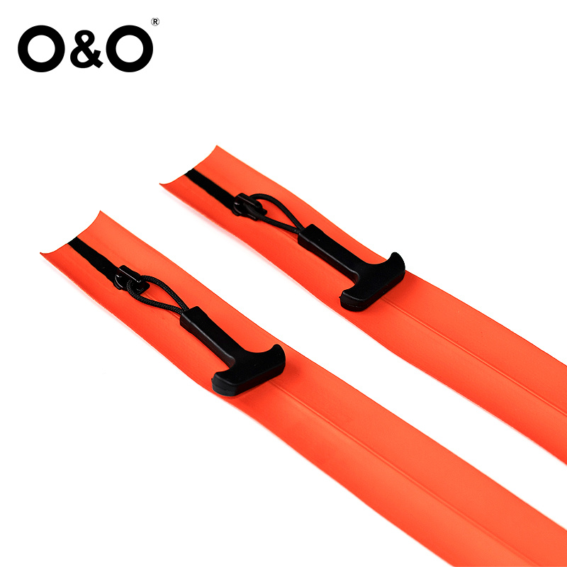 Airtight zipper with close end Type B Orange