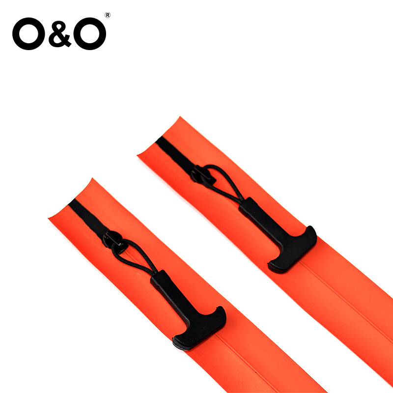 Airtight zipper with close end Type B Orange