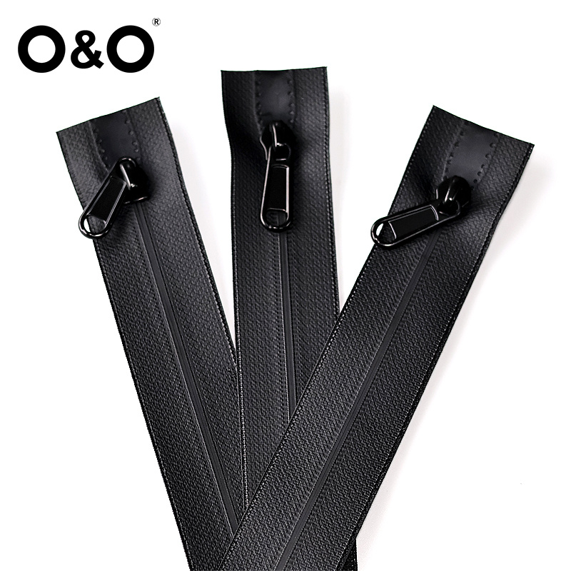 Watertight Zipper with close end Black
