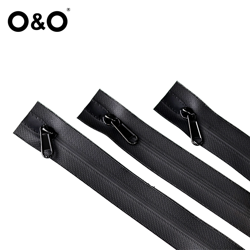Watertight Zipper with close end Black