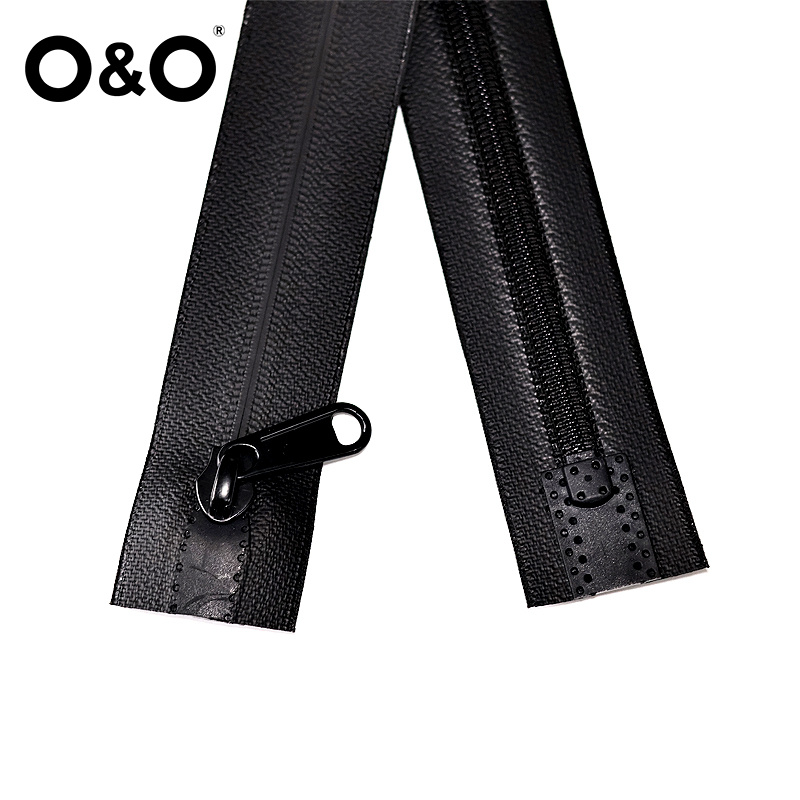 Watertight Zipper with close end Black