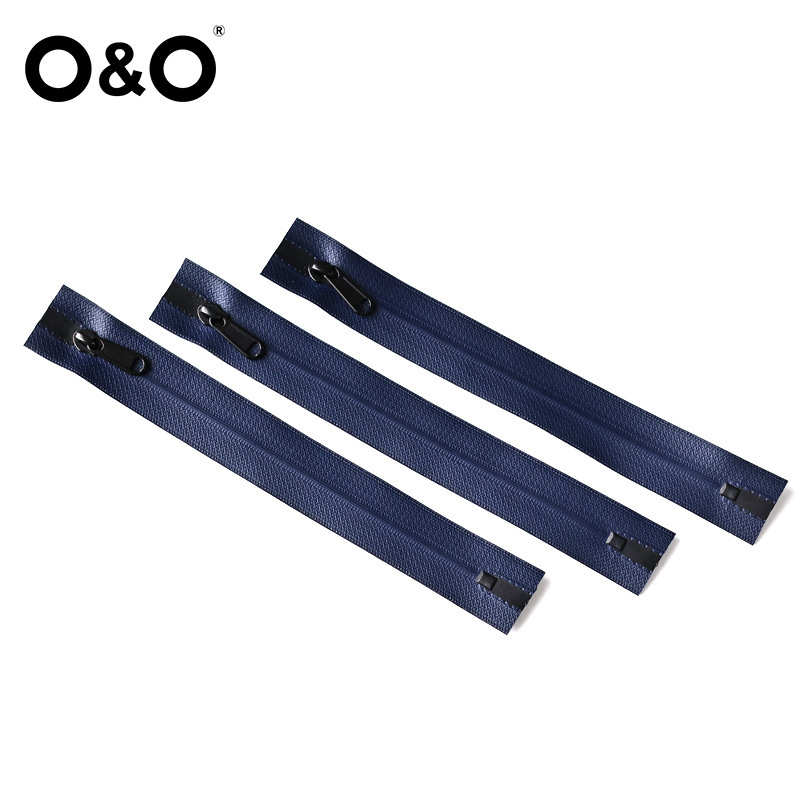 Watertight Zipper with close end Blue