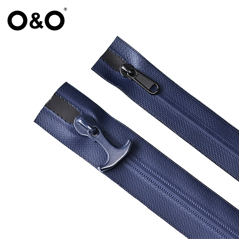 Watertight Zipper with close end Blue
