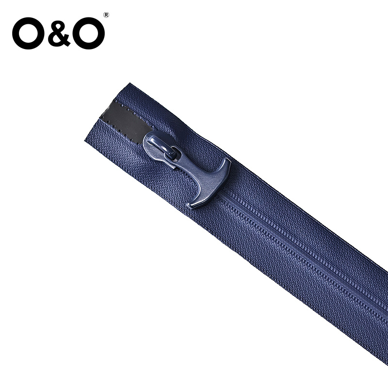 Watertight Zipper with close end Blue