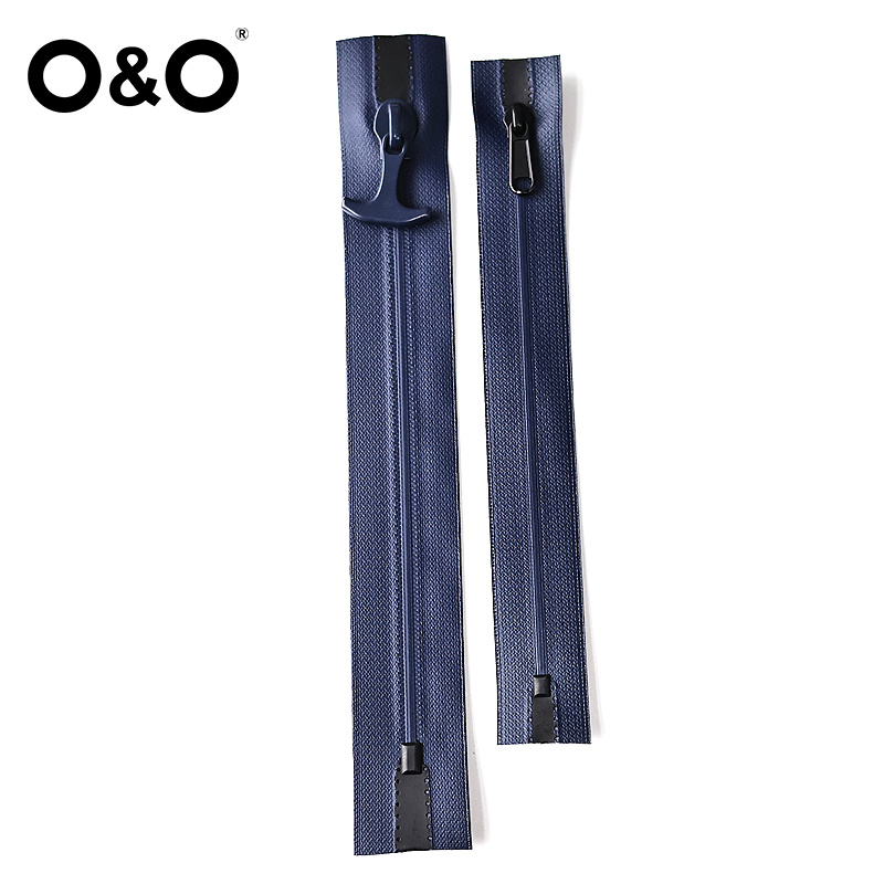 Watertight Zipper with close end Blue