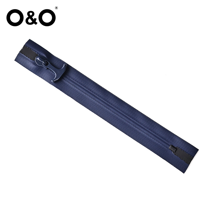 Watertight Zipper with close end Blue