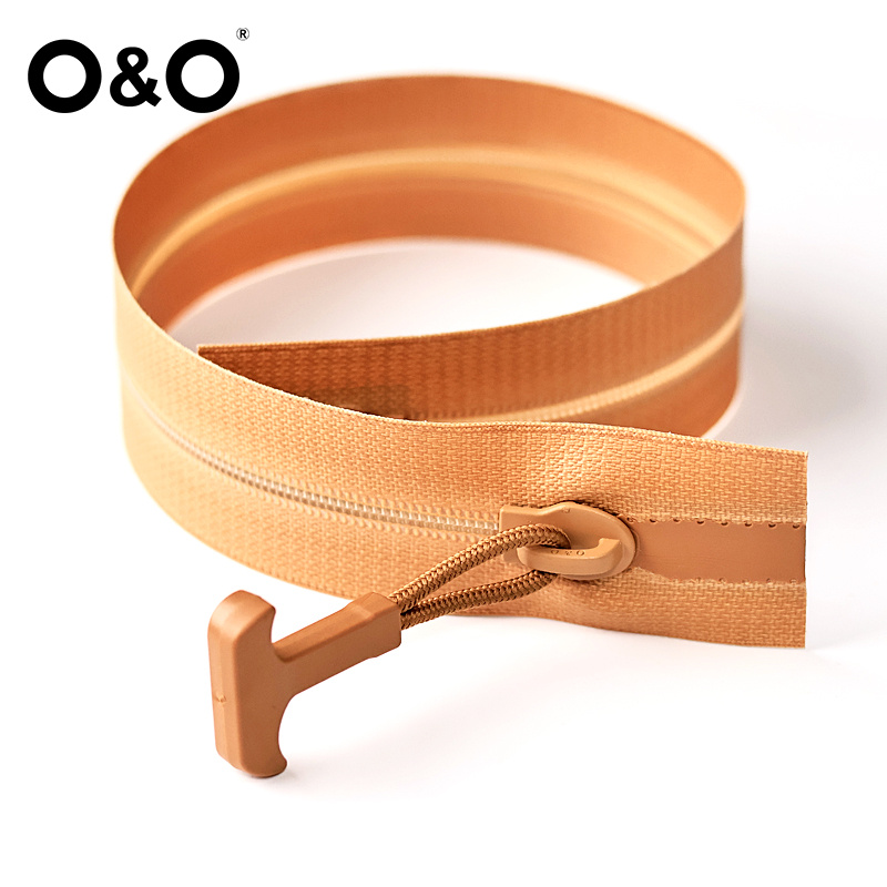 Watertight Zipper with close end Golden