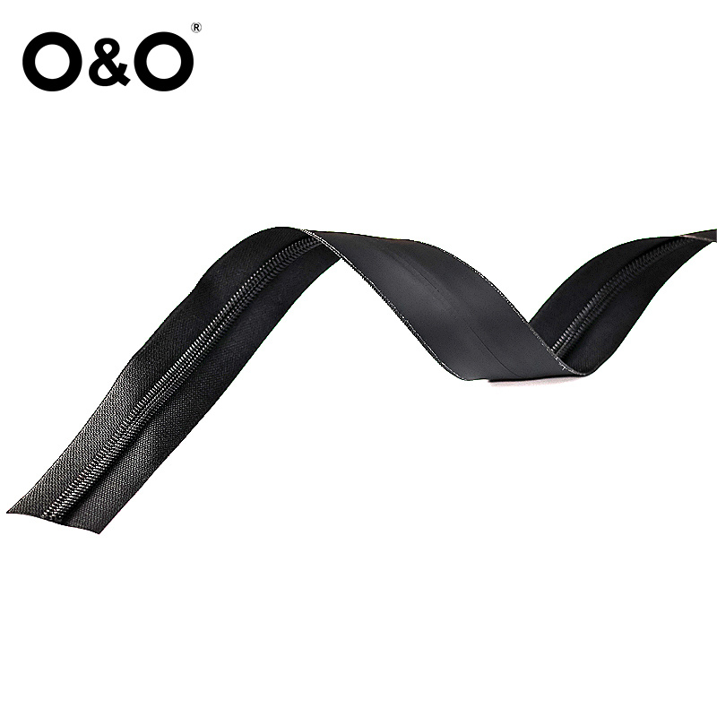 PU waterproof zipper by yard